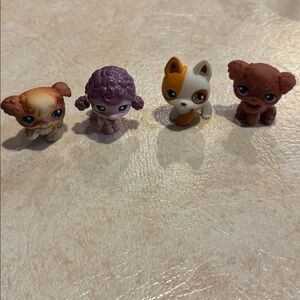 Littlest Pet Shop Authentic dog -set of 4